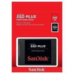 HD SSD Sandisk Plus® 240Gb 530Mb/S Sata 3