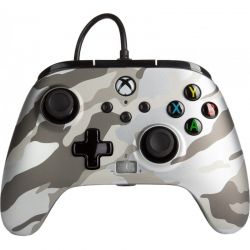 Controle PowerA Enhanced C/ Fio - Metallic White Camo - Xbox One | Xbox Series
