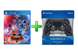 Street Fighter V: Champion Edition + Controle Preto - PS4 