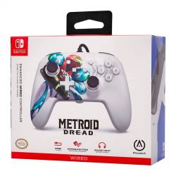 Controle Enhanced Wired Metroid Dread POWERA p/ Nintendo Switch