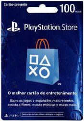 Cartão PSN R$ 100 - Playstation Network Store - Brasil