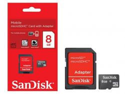 Memória SD/Micro SD 8gb - Sandisk